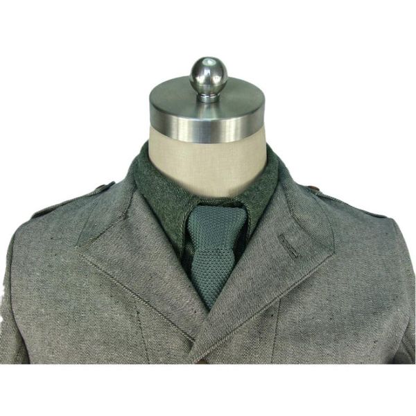 

neck ties italy italian infantry troops grey green knitted tie, Blue;purple