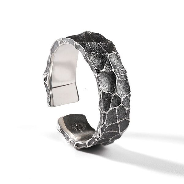 

designer rings 2021 new fashion personality men and women irregular opening ring casual party punk crack adjustable jewelry wholesale, Golden;silver