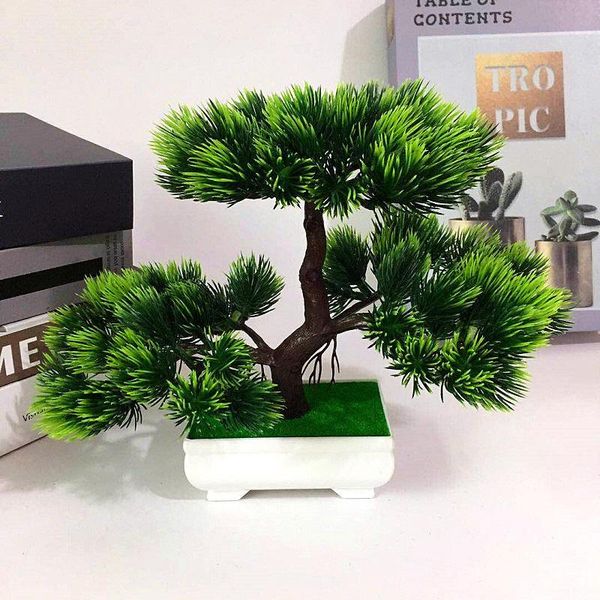 

decorative flowers & wreaths artificial needle welcome potted plant pine simulation home shops restaurant