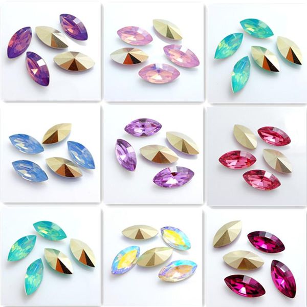 

wholesale horse eye elements resin rhinestones loose beads jewelry making 7x15mm 9x18mm diy