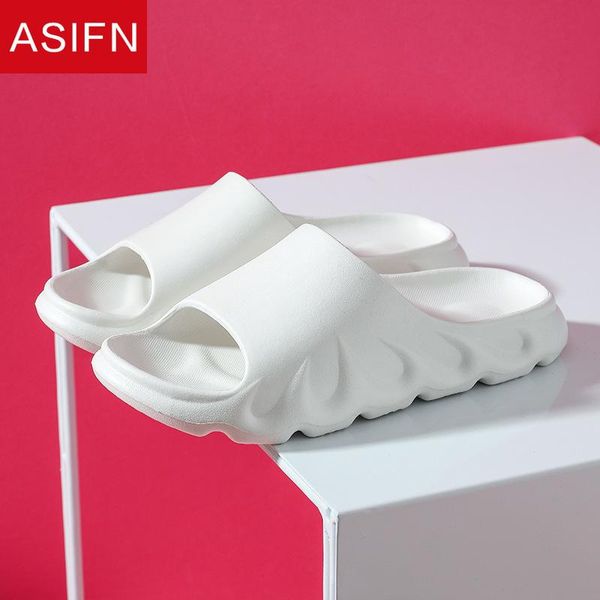 

slippers asifn summer women couple for home bath wear-resistant indoor soft-soled bathroom men thick-soled flip flop platform, Black