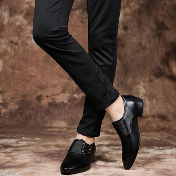 

dress shoes men's size 38-48 black classic point toe oxfords for men fashion mens business party