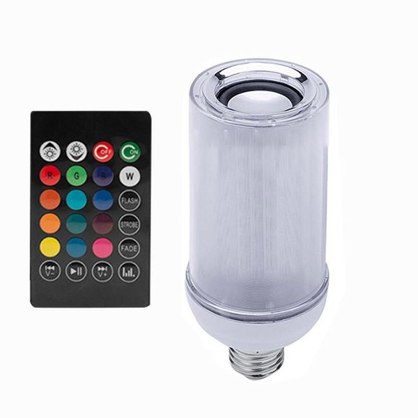 

bluetooth o led music light mobile app control colorful smart flame bulb portable speakers