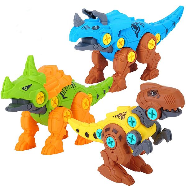 

3D Nut DIY Disassembly Combination Assembly Dinosaur Construction Set Toys For Children Screw Model Kits Educational Toys