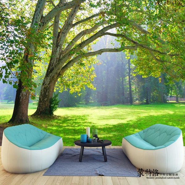 

wallpapers 3d modern simple landscape tree living room tv background wall decoration mural restaurant bedroom seamless wallpaper waterproof