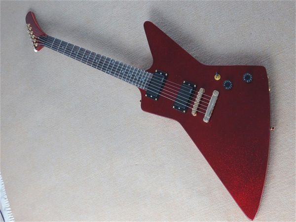

red color unique explorer electric guitars