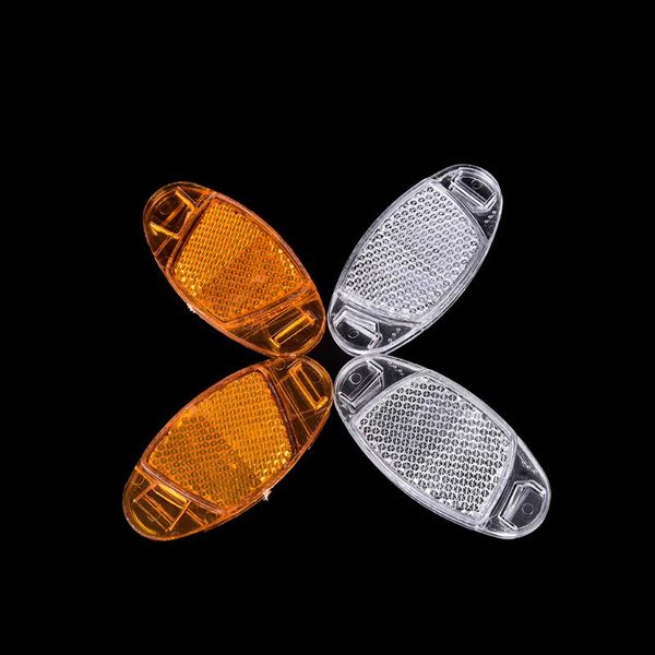 

outdoor sport cycling bike wheel safety spoke reflector high reflective mount clip warning reflective sheet wholesale 1pair