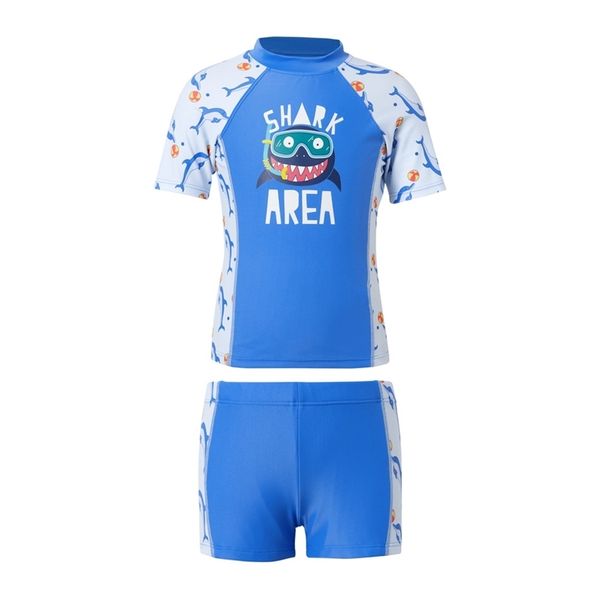 

shark print activewear swimsuits for toddlers / kids 210528, Black