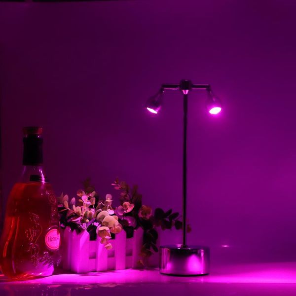 

led simple rechargeable bar table lamp rotatable night light colorful lights bedside lamps home decor loft portable nightstand