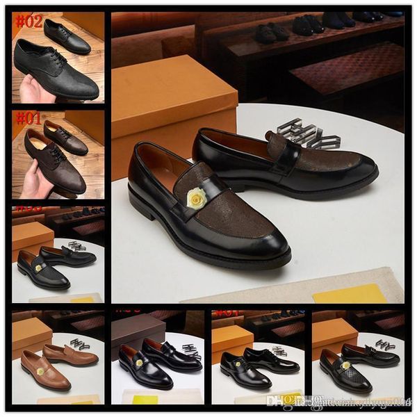 

a2 luxury classic mens brogue oxfords dress shoes genuine cow leather brown pointed toe lace up male formal footwear wedding party, Black