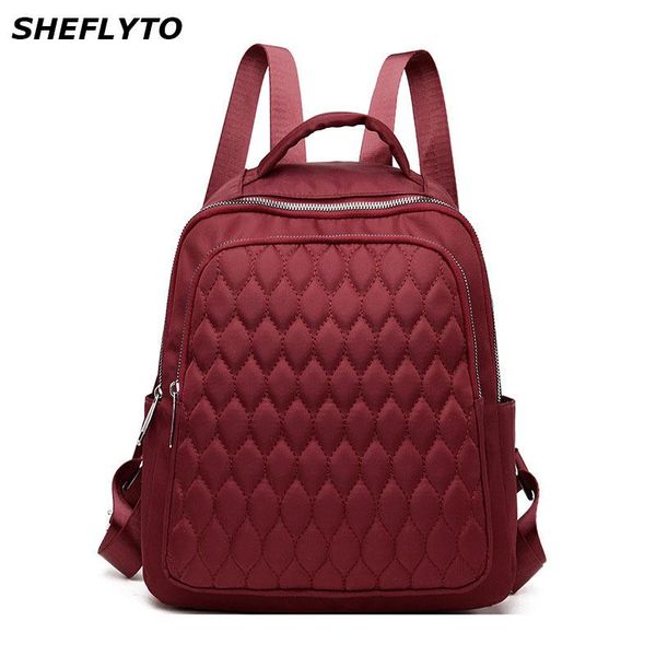 

outdoor bags 2021 pu leather backpacks women school for teenager girls waterproof vintage soft travel shoulder female