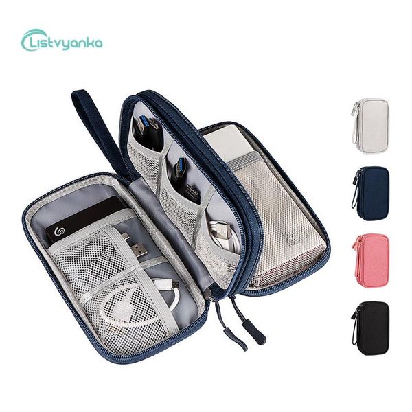 

cable organizer bag travel bag organizer data wire headphone case power bank storage waterproof multi-function portable