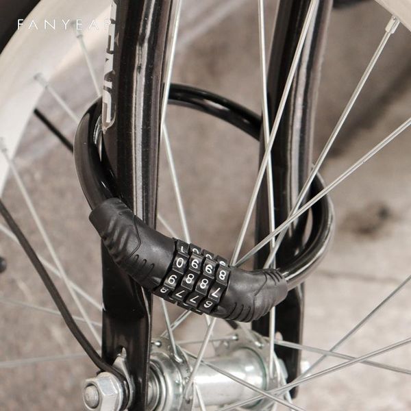 

bike locks universal protective bicycle lock stainless steel cable coil accessories