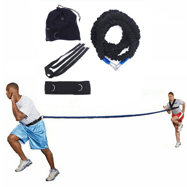 

outdoor fitness running training workout speed agility strength reduce weight resistance bungee bands adjustable neoprene belt