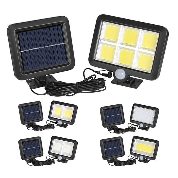 

solar lamps 3 modes wall light waterproof lamp decor garden outdoor powered motion sensor street