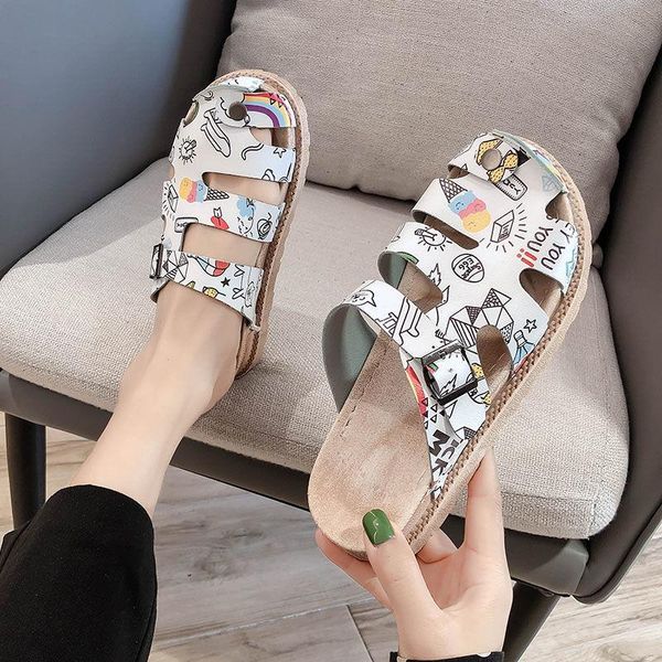 

slippers flower embroidered women canvas espadrilles flat bohemian retro ladies comfortable close toe summer shoes, Black