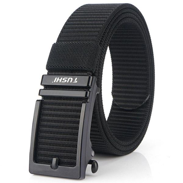 

belts automatic buckle nylon for men business fashion canvas designer belt casual trousers wearable breathable men's, Black;brown
