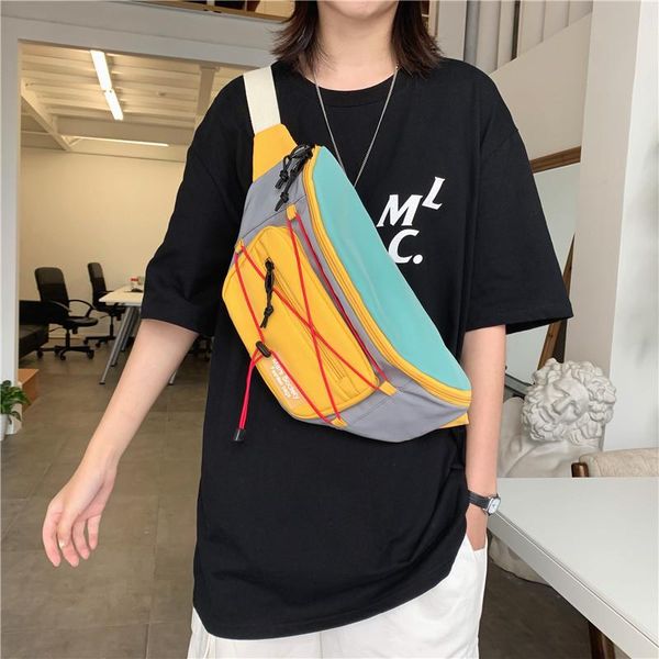 

2021 new women fanny pack multi-function waist chest bag ladies belt bag sac a main female nylon waist pack fashion shoulder