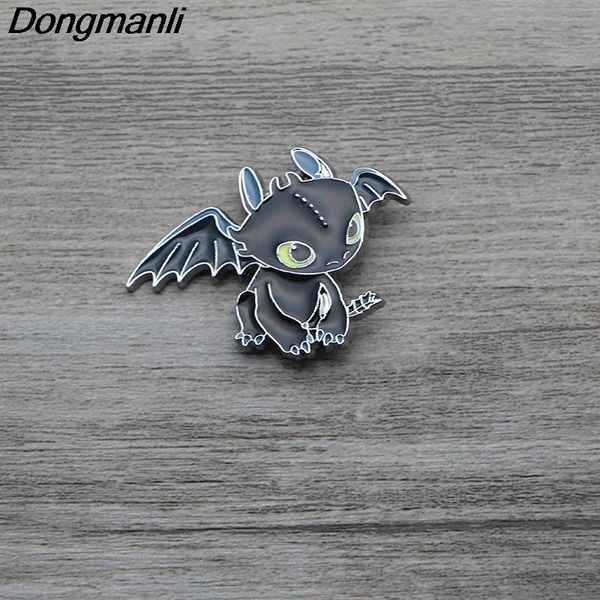 

pins, brooches l3498 cute enamel pin cartoon creative metal brooch pins denim hat badge collar jewelry 1pcs, Gray