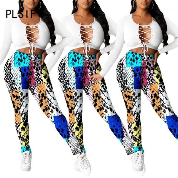 

fashion serpentine skinny pants tight club party lady sheath high street chic women women's & capris, Black;white