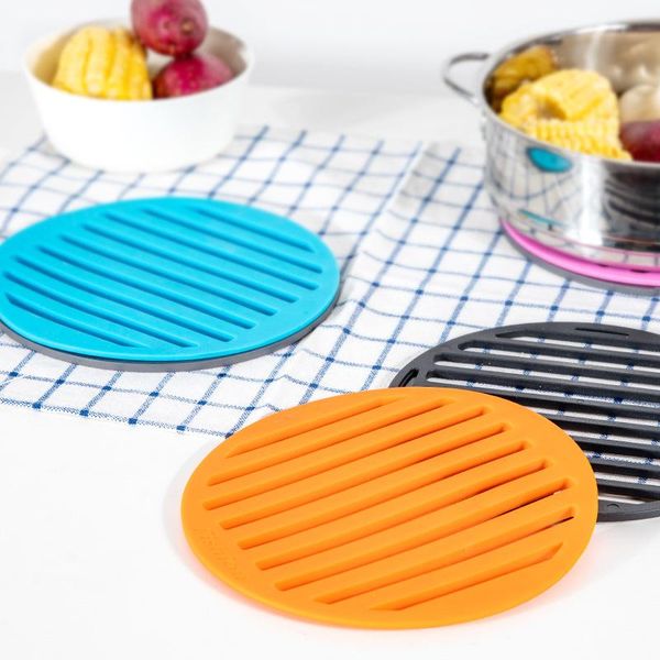 

table runner insulation pad anti- home non-slip dining mat silicone placemat bowl drink coasters decoration