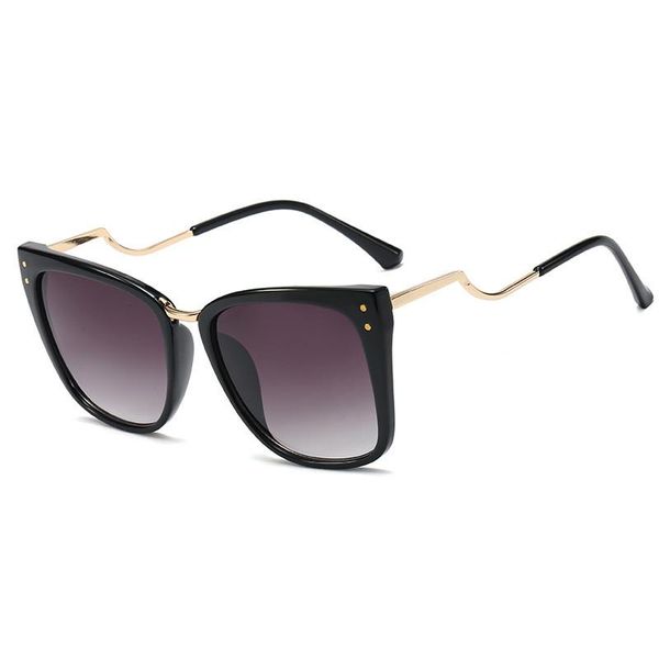 

sunglasses fenchi women 2021 vintage brand square glasses driving fashion metal men ladies feminino, White;black