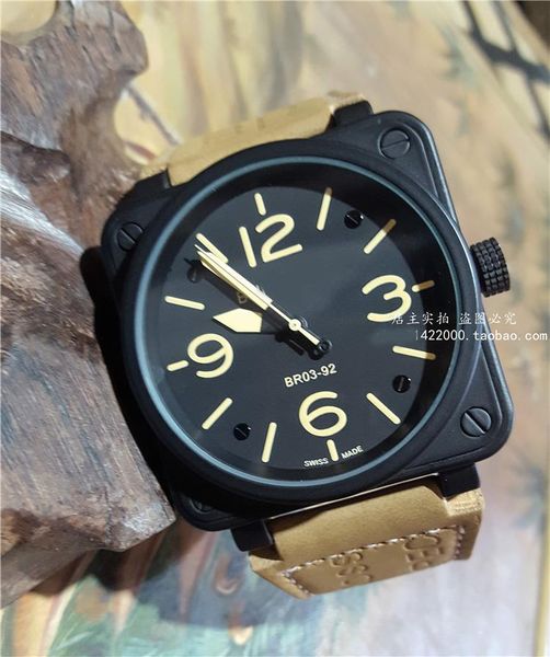 

wristwatches qwc 2021 automatic machinery men br bell watch stainless steel ross watches wristwatch luxury military, Slivery;brown