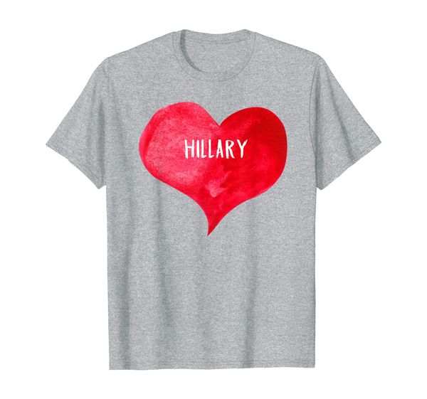 

i love hillary - love heart shirt, gifts valentine's day t-shirt, White;black