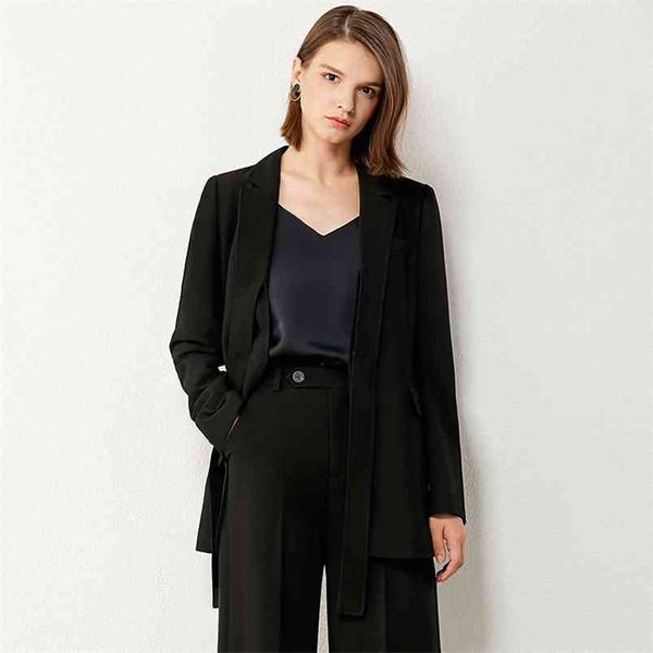 

minimalism autumn woman suit fashion olstyle solid lapel coat causal s for women women's jacket 12070516 210527, White;black