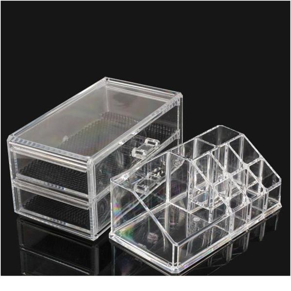

portable transparent makeup organizer storage box acrylic makeup display organizer holder drawers box for makeup stor qylnzo