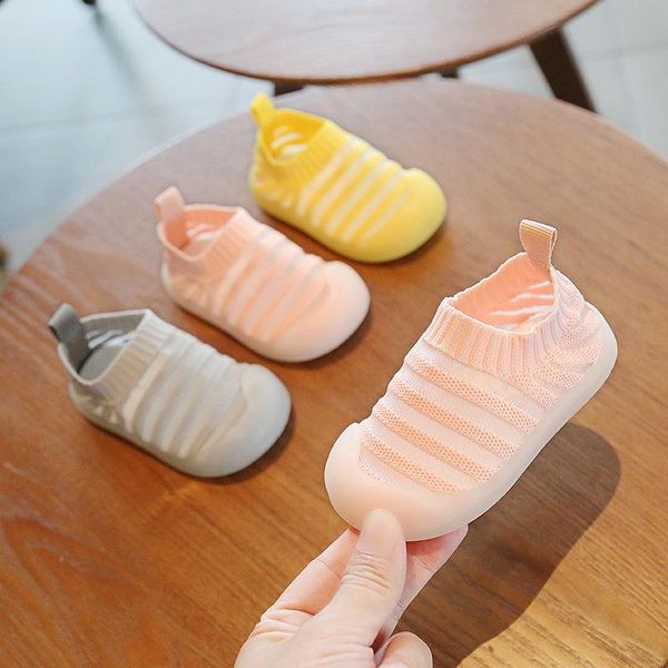 

first walkers baby shoes stripe net soft bottom breathable toddler
