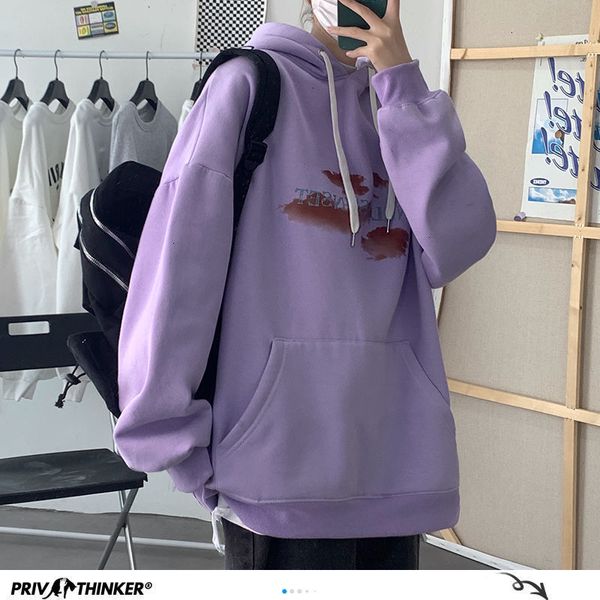 

privathinker 2021 men's casual oversize hoodies autumn winter new hooded sweatshirts pullover graphic printed clothing 9bx0, Black