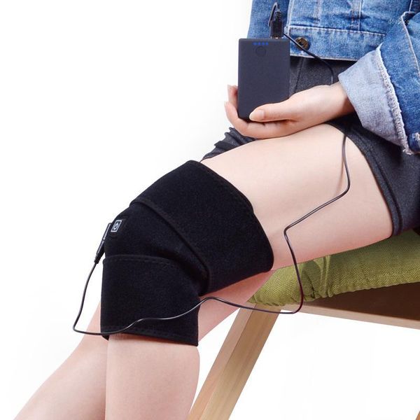 

elbow & knee pads 1pcs heated brace magnet infrared wrap support massager cramps arthritis recovery therapy pain relief rehabilitation1, Black;gray