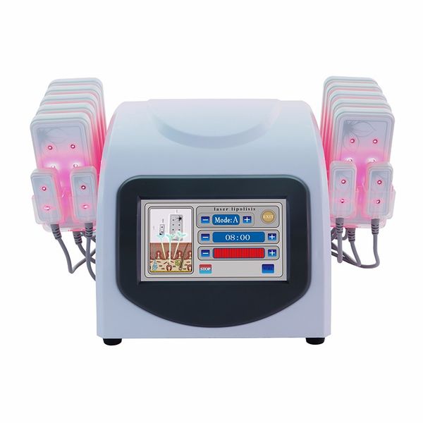 Stock negli USA Burn Lipo Laser Diode Lipolisi Perdita di peso Macchina dimagrante LLLT Cellulite 10 Largepads 4 Smallpad 635nm 650nm Apparecchiatura di bellezza