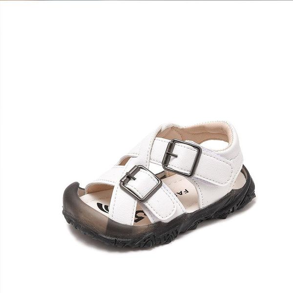 

sandals cmsolo kids shoes summer fashion baby toddlers heels flat soft bottom boys girls lovely, Black;red