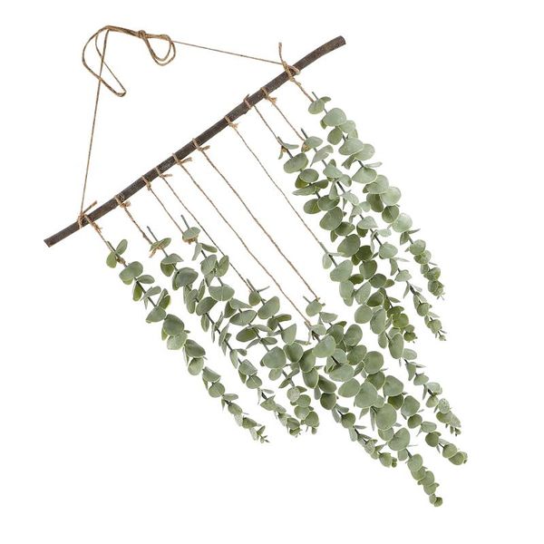 

decorative flowers & wreaths 1 set of artificial plant pendant fake decor eucalyptus leaf