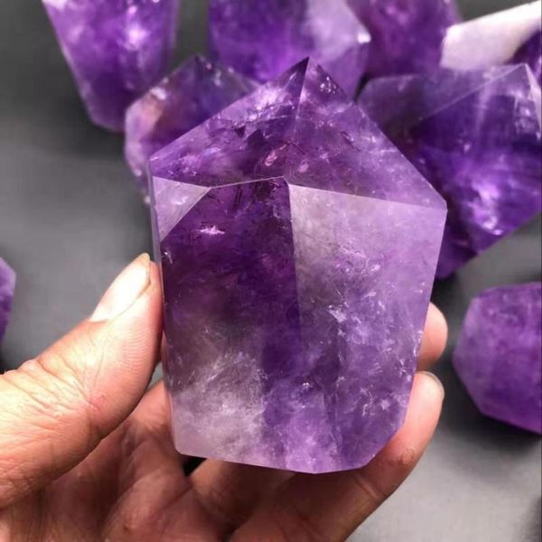 

decorative objects & figurines 80g rare unique skeletal amethyst quartz crystal point