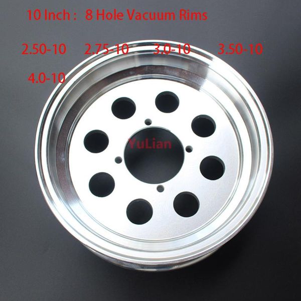 

motorcycle wheels & tires 2.5 / 2.75 3.0 3.5 4.0 - 10 inch 8 hole vacuum aluminum rims for monkey bike small wheel hub