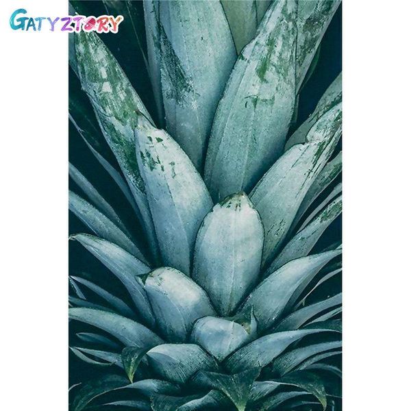 

paintings gatyztory paint by numbers for adults kids green plants diy handpainted oil painting picture home wall decor gift 60x75cm