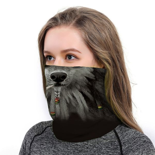 

new 3d seamless bandanas neck buffe motorcycle cycling face mask men women hiking scarf face mask, Black