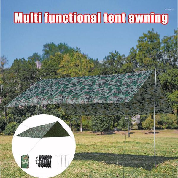 

tents and shelters multi-function tent tarp waterproof heavy duty shade sail sun canopies outdoor 118x118 inches for travel camping als881