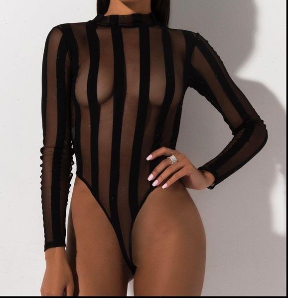 

2021 new spring bodysuits women fashion black turtleneck playsuits one piece clubwear outfits white short jumpsuit, Black;white