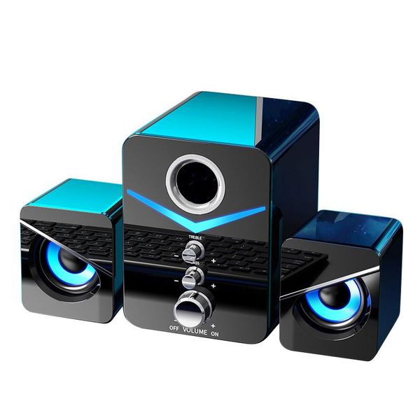 

combination speakers 3pcs/set computer speaker surround sound mini subwoofer music for lapnotebook pc phone stereo bluetooth loudspeaker