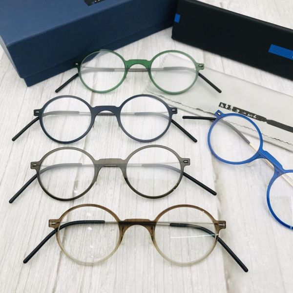 

fashion sunglasses frames denmark brand glasses frame men women acetate titanium korean eyeglasses retro round spectacles eyewear 6508, Black