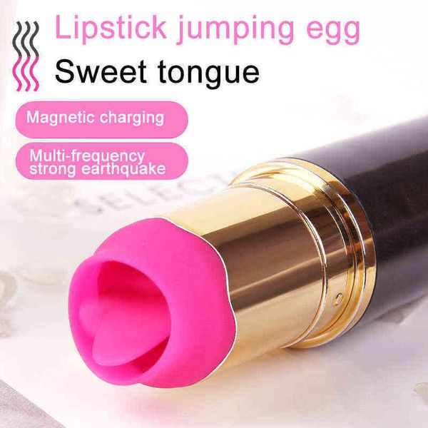 NXY Eier Frauen Erwachsene Produkt Diskreter Lippenstift Vibrator Elektrisches vibrierendes Sprungei Wasserdichtes Kugelmassage Sexspielzeug für Frauen Neu 1211
