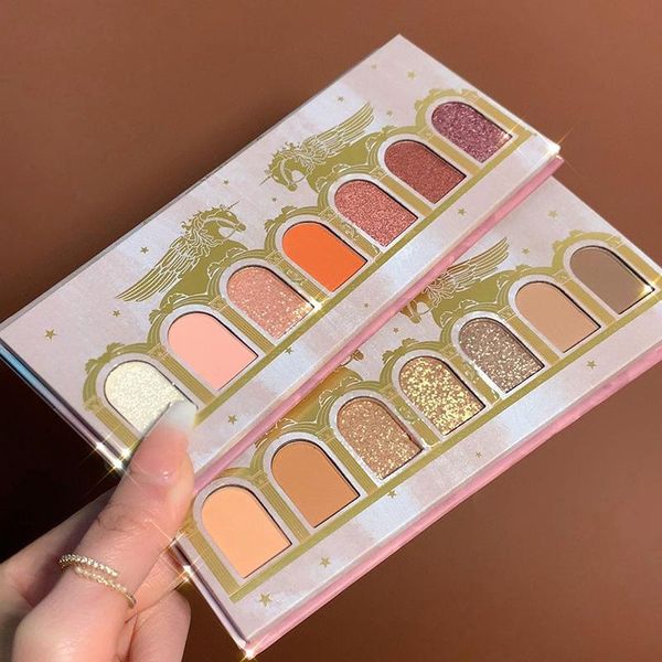 

eye shadow palette 7 color eyeshadow matte shimmer glitter pigmented makeup waterproof cosmetic