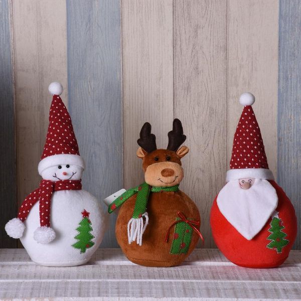 

christmas decorations standing figures santa claus snowman elk decoration merry doll ornament for home