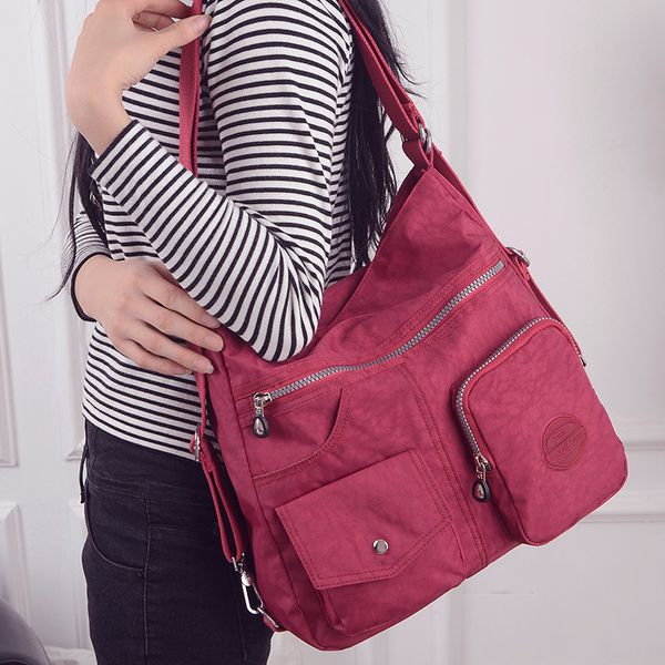 

new style nylon bag fashion waterproof nylon multifunctional bag womens bag