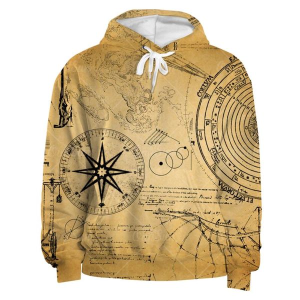 

men's hoodies & sweatshirts spring/winer fashion men 3d print casual oversized hoodie clothing hip hop round streetwear xxs-4x, Black
