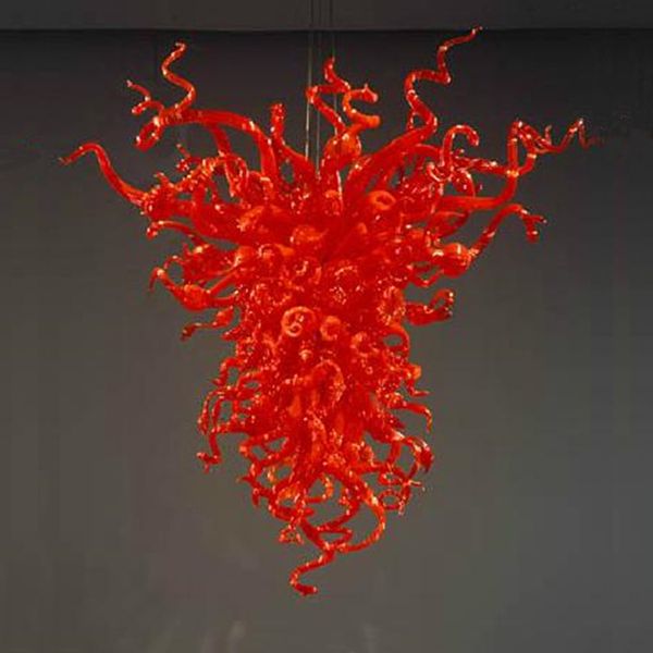 

elegant chandelier light red yellow colored lamp fabulous design hanging lamp led hand blown glass for home 28 by 40 inches